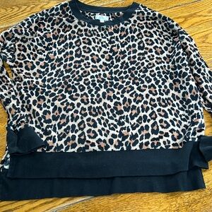 Secret Treasures leopard print pajama top only. Good condition. Size Medium.